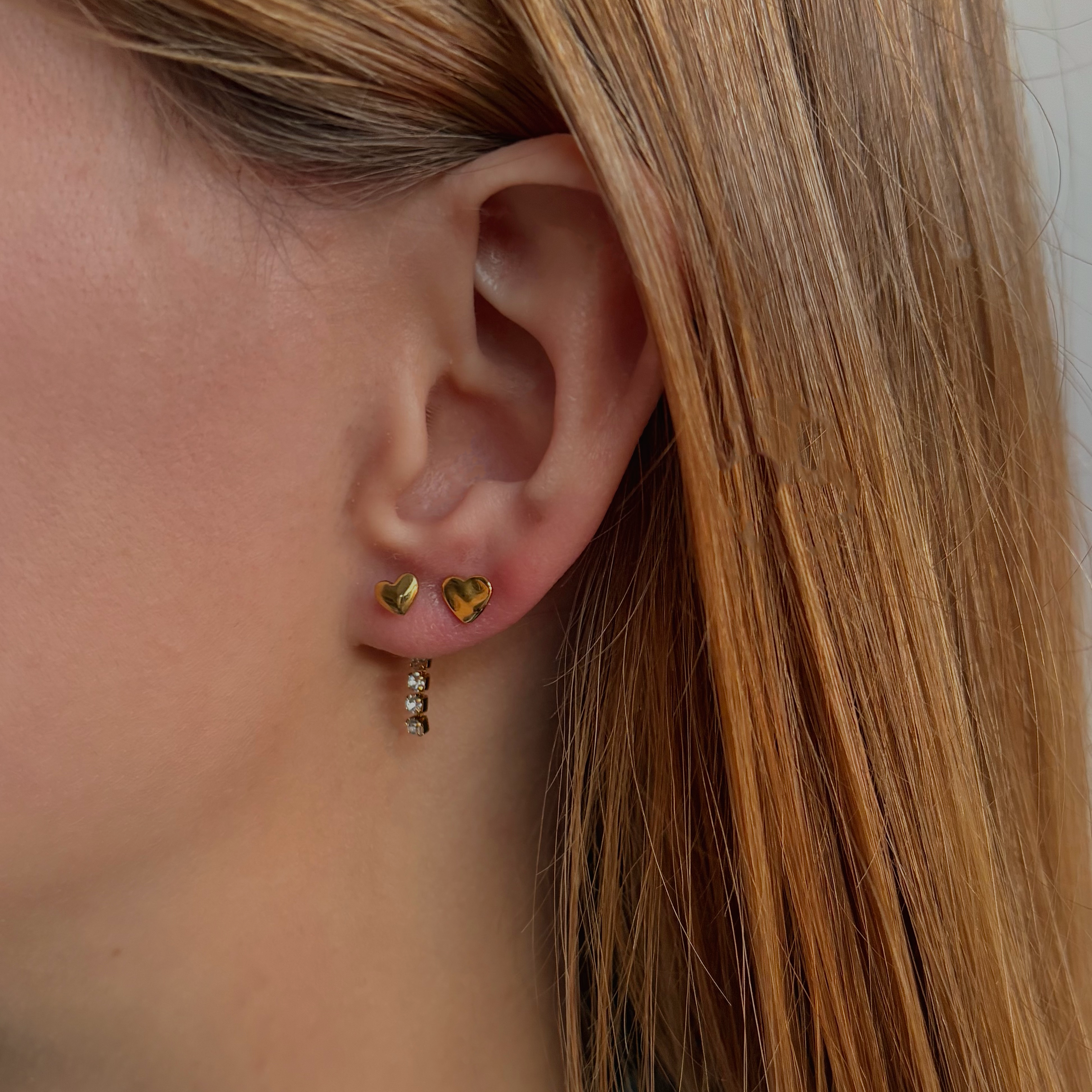 Hart Glitter Oorbellen