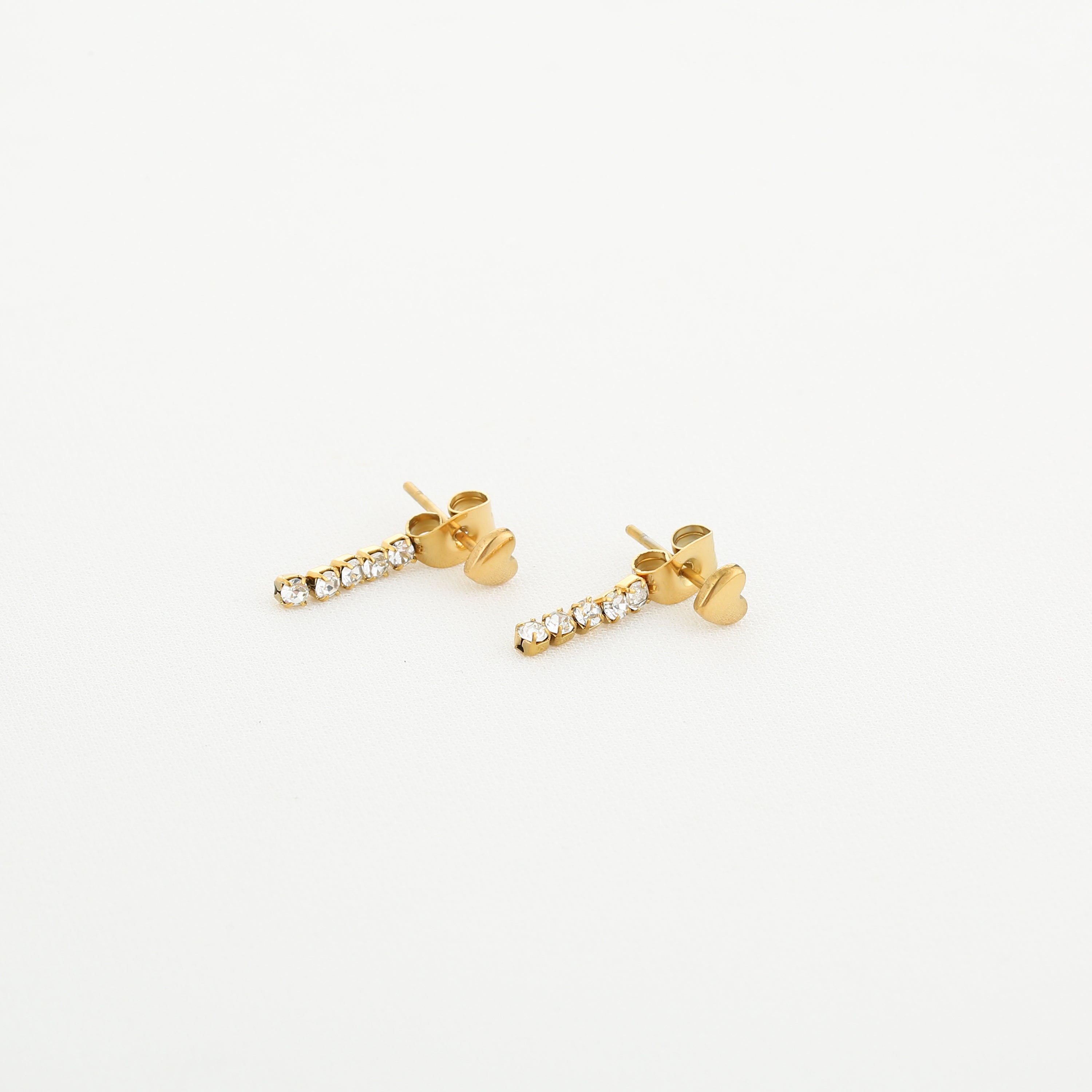 Hart Glitter Oorbellen